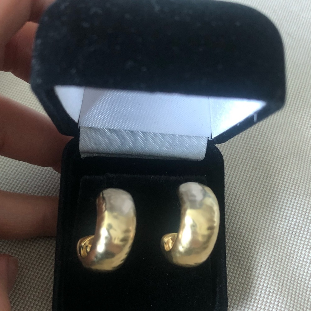 Gold tone hoops